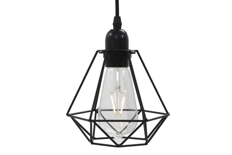 Taklampa med diamantdesign svart 3xE27-lampa - Svart - Belysning - Inomhusbelysning & lampor - Fönsterlampor & fönsterbelysning - Fönsterlampa hängande