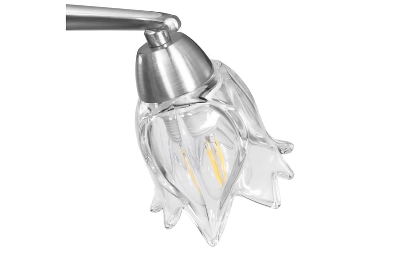 Taklampa med transparenta glasskärmar för 3 E14-lampor tulpa - Transparent - Belysning - Inomhusbelysning & lampor - Fönsterlampor & fönsterbelysning - Fönsterlampa hängande