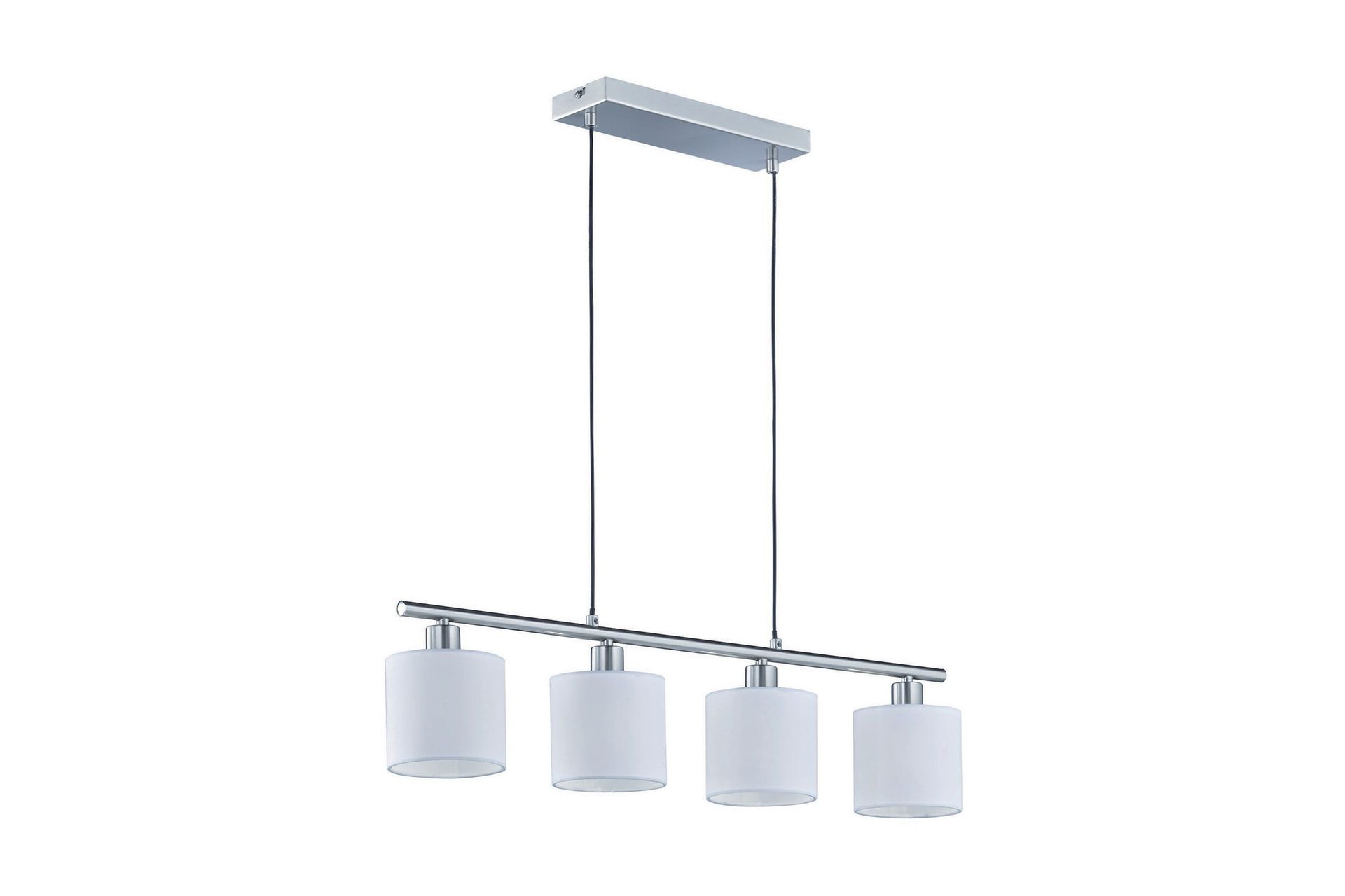 Tommy Taklampa 4L E14 borstad stål/ vit - Borstad stål/Vit