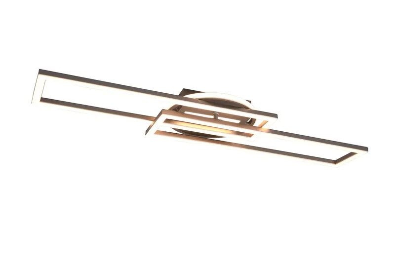 Twister LED Plafond borstad stål, Borstad stål