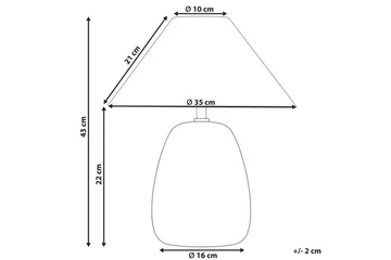 Formentera Bordslampa 43 cm E27 - Flerfärgad - Belysning - Inomhusbelysning & lampor - Fönsterlampor & fönsterbelysning - Fönsterlampa på fot