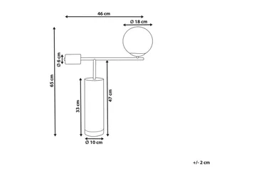 Halkvir Bordslampa 65 cm E27 - Flerfärgad - Belysning - Inomhusbelysning & lampor - Fönsterlampor & fönsterbelysning - Fönsterlampa på fot