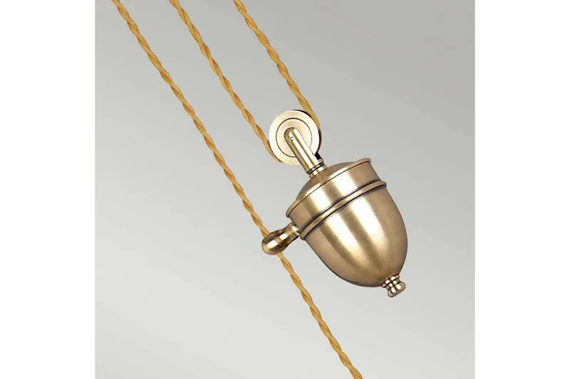 Hänglampa Elstead Lighting Provence Åldrad mässing - Åldrad mässing - Belysning - Inomhusbelysning & lampor - Fönsterlampor & fönsterbelysning - Fönsterlampa hängande