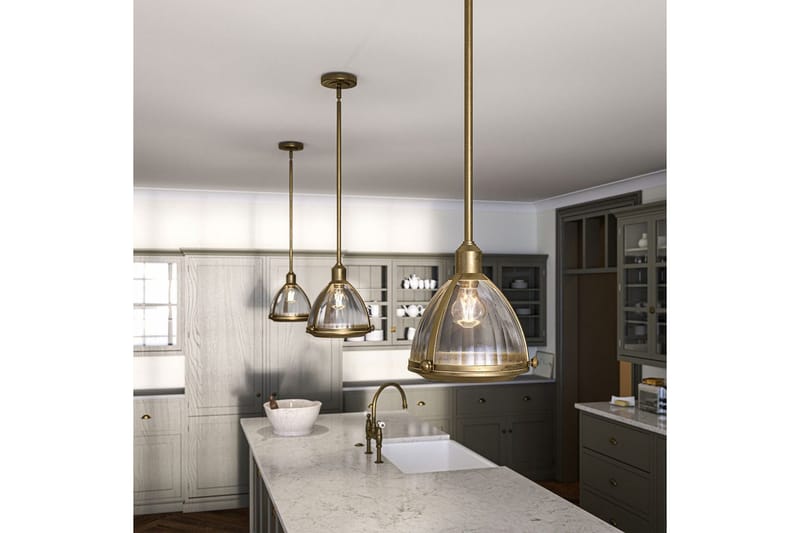 Hänglampa Hinkley Elroy Heritage mässing - Heritage mässing - Belysning - Inomhusbelysning & lampor - Fönsterlampor & fönsterbelysning - Fönsterlampa hängande
