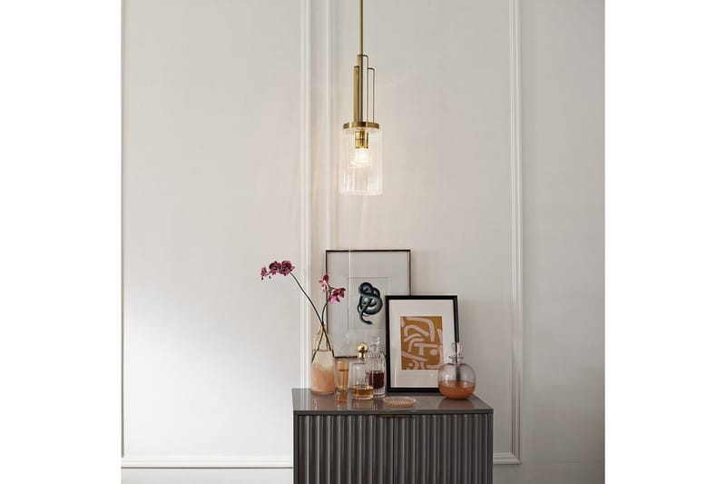 Hänglampa Kichler Kimrose Borstad naturlig mässing - Borstad naturlig mässing - Belysning - Inomhusbelysning & lampor - Fönsterlampor & fönsterbelysning - Fönsterlampa hängande