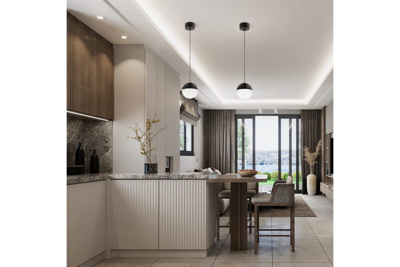 Hänglampa Kichler Moonlit Matt svart - Matt svart - Belysning - Inomhusbelysning & lampor - Fönsterlampor & fönsterbelysning - Fönsterlampa hängande