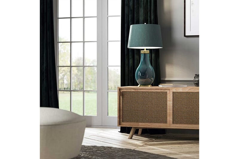 Havering Quintiesse Bordslampa - Turquoise||Brass - Belysning - Inomhusbelysning & lampor - Fönsterlampor & fönsterbelysning - Fönsterlampa på fot