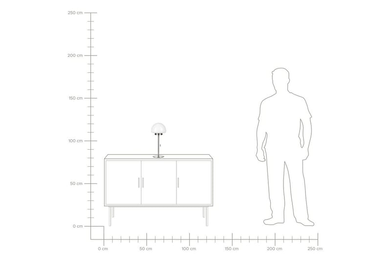 Icaria Bordslampa 39 cm E27 - Silver/Vit - Belysning - Inomhusbelysning & lampor - Fönsterlampor & fönsterbelysning - Fönsterlampa på fot