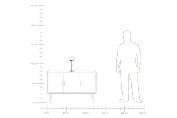 Icaria Bordslampa 39 cm E27 - Silver/Vit - Belysning - Inomhusbelysning & lampor - Fönsterlampor & fönsterbelysning - Fönsterlampa på fot