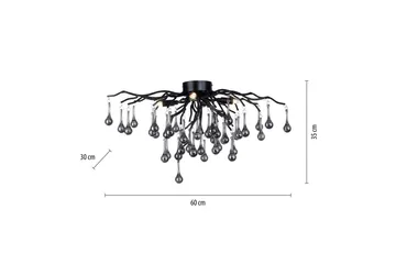 Istapp Paul Neuhaus Taklampa - Black - Belysning - Inomhusbelysning & lampor - Fönsterlampor & fönsterbelysning - Fönsterlampa hängande