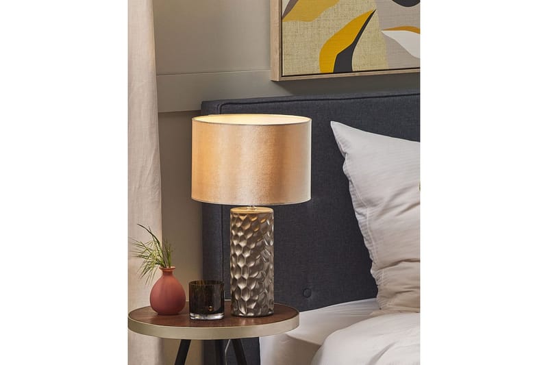 Kamla Bordslampa 50 cm E27 - Grå/Beige - Belysning - Inomhusbelysning & lampor - Fönsterlampor & fönsterbelysning - Fönsterlampa på fot
