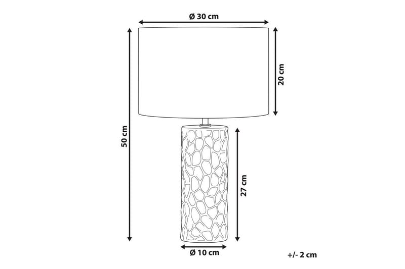 Kamla Bordslampa 50 cm E27 - Grå/Beige - Belysning - Inomhusbelysning & lampor - Fönsterlampor & fönsterbelysning - Fönsterlampa på fot