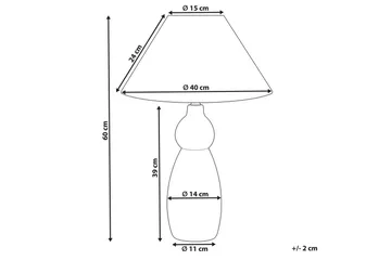 Kastellorizo Bordslampa 60 cm E27 - Mörkblå/Vit - Belysning - Inomhusbelysning & lampor - Fönsterlampor & fönsterbelysning - Fönsterlampa på fot