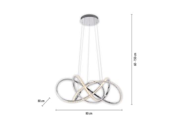 Kiribi Paul Neuhaus Taklampa - Chrome - Belysning - Inomhusbelysning & lampor - Fönsterlampor & fönsterbelysning - Fönsterlampa hängande