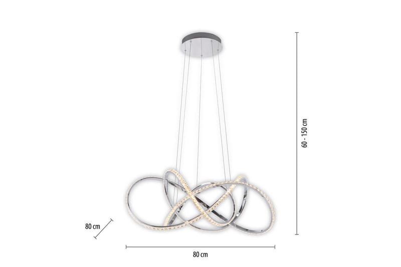 Kiribi Paul Neuhaus Taklampa - Chrome - Belysning - Inomhusbelysning & lampor - Fönsterlampor & fönsterbelysning - Fönsterlampa hängande