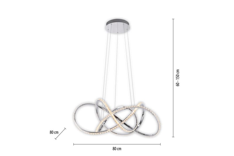 Kiribi Paul Neuhaus Taklampa - Chrome - Belysning - Inomhusbelysning & lampor - Fönsterlampor & fönsterbelysning - Fönsterlampa hängande