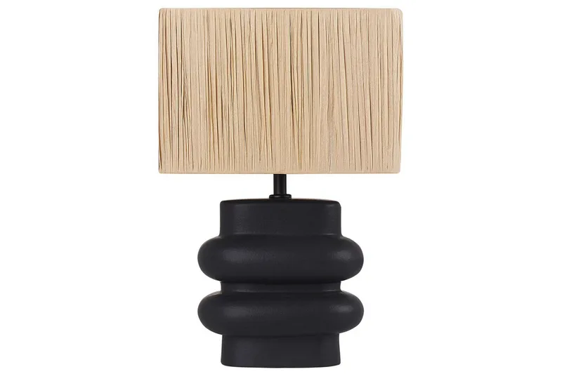 Kulsa Bordslampa 42 cm E27, Svart/Natur