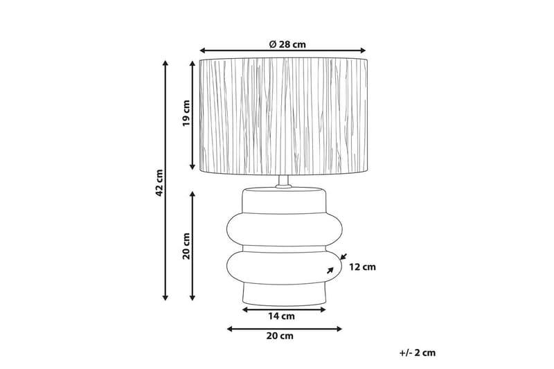 Kulsa Bordslampa 42 cm E27 - Svart/Natur - Belysning - Inomhusbelysning & lampor - Fönsterlampor & fönsterbelysning - Fönsterlampa på fot