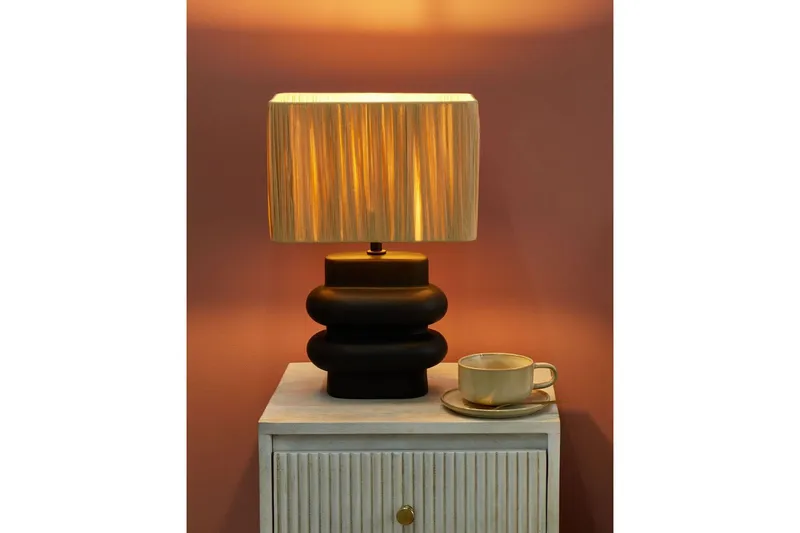 Kulsa Bordslampa 42 cm E27 - Svart/Natur - Belysning - Inomhusbelysning & lampor - Fönsterlampor & fönsterbelysning - Fönsterlampa på fot