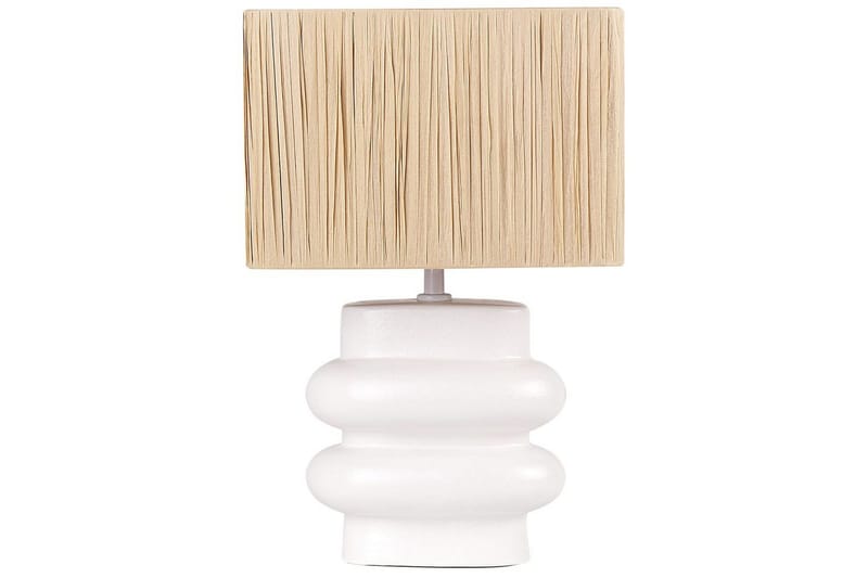 Kulsa Bordslampa 42 cm E27, Vit/Beige