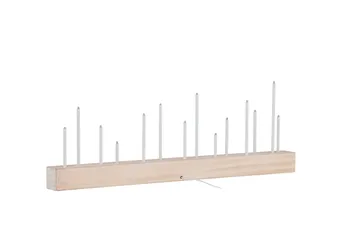 Kungsberget Adventsljusstake 24 cm - Whitewash - Belysning - Inomhusbelysning & lampor - Fönsterlampor & fönsterbelysning - Fönsterlampa på fot