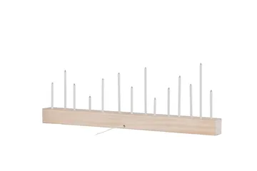 Kungsberget Adventsljusstake 24 cm - Whitewash - Belysning - Inomhusbelysning & lampor - Fönsterlampor & fönsterbelysning - Fönsterlampa på fot