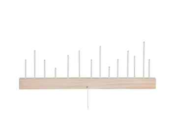 Kungsberget Adventsljusstake 24 cm - Whitewash - Belysning - Inomhusbelysning & lampor - Fönsterlampor & fönsterbelysning - Fönsterlampa på fot