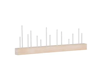 Kungsberget Adventsljusstake 24 cm - Whitewash - Belysning - Inomhusbelysning & lampor - Fönsterlampor & fönsterbelysning - Fönsterlampa på fot