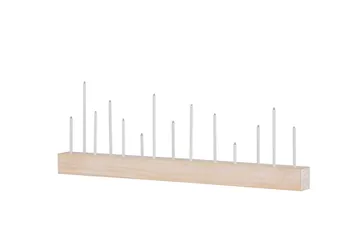 Kungsberget Adventsljusstake 24 cm - Whitewash - Belysning - Inomhusbelysning & lampor - Fönsterlampor & fönsterbelysning - Fönsterlampa på fot