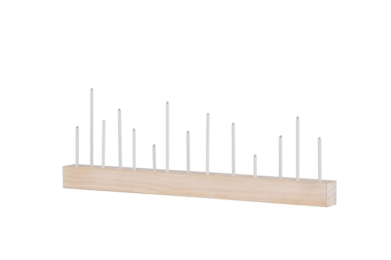 Kungsberget Adventsljusstake 24 cm - Whitewash - Belysning - Inomhusbelysning & lampor - Fönsterlampor & fönsterbelysning - Fönsterlampa på fot