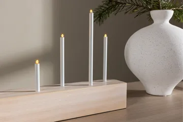 Kungsberget Adventsljusstake 24 cm - Whitewash - Belysning - Inomhusbelysning & lampor - Fönsterlampor & fönsterbelysning - Fönsterlampa på fot
