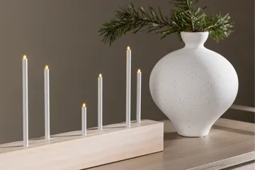 Kungsberget Adventsljusstake 24 cm - Whitewash - Belysning - Inomhusbelysning & lampor - Fönsterlampor & fönsterbelysning - Fönsterlampa på fot