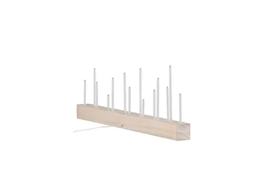 Kungsberget Adventsljusstake 24 cm - Whitewash - Belysning - Inomhusbelysning & lampor - Fönsterlampor & fönsterbelysning - Fönsterlampa på fot