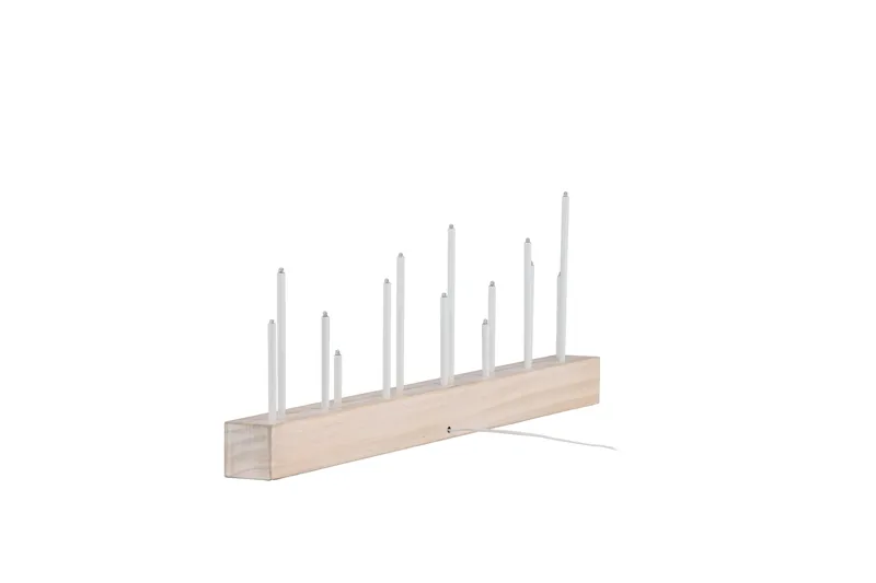 Kungsberget Adventsljusstake 24 cm - Whitewash - Belysning - Inomhusbelysning & lampor - Fönsterlampor & fönsterbelysning - Fönsterlampa på fot