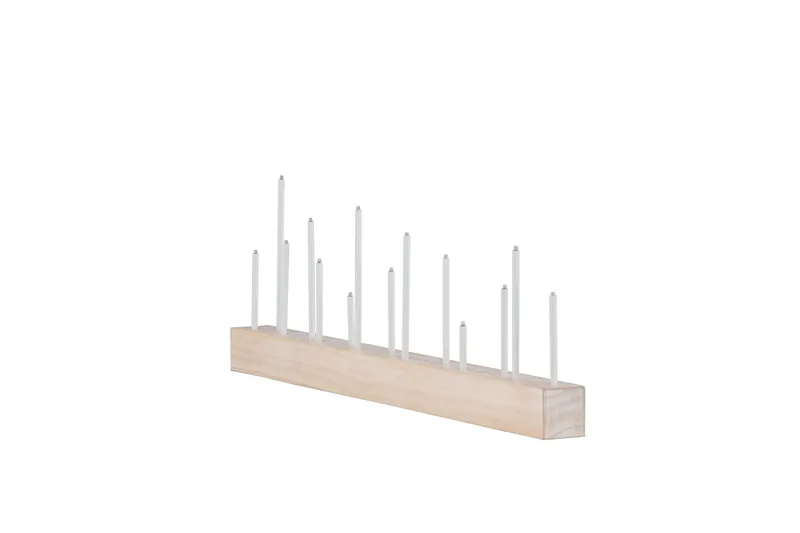 Kungsberget Adventsljusstake 24 cm - Whitewash - Belysning - Inomhusbelysning & lampor - Fönsterlampor & fönsterbelysning - Fönsterlampa på fot