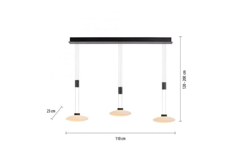Lautada Paul Neuhaus Taklampa - Black - Belysning - Inomhusbelysning & lampor - Fönsterlampor & fönsterbelysning - Fönsterlampa hängande