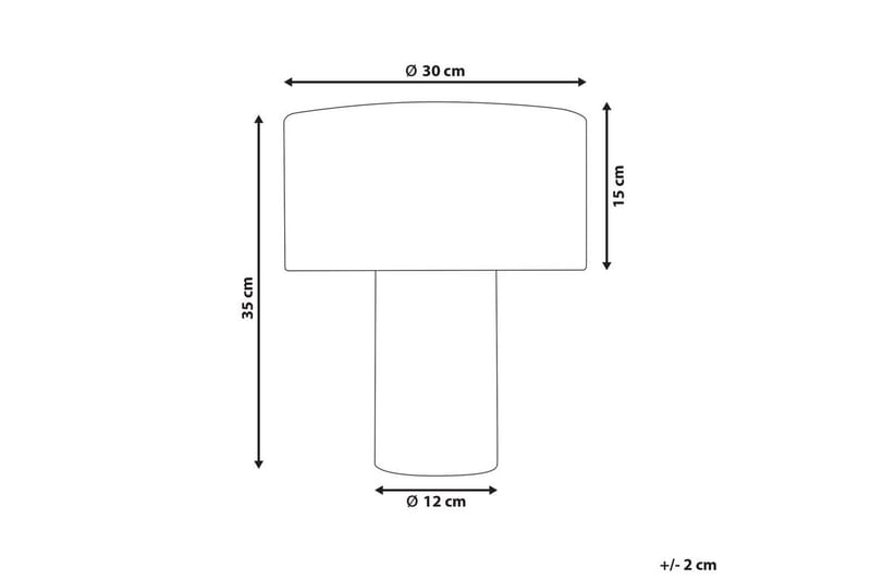 Lefkada Bordslampa 35 cm E27 - Ljusgrå - Belysning - Inomhusbelysning & lampor - Fönsterlampor & fönsterbelysning - Fönsterlampa på fot