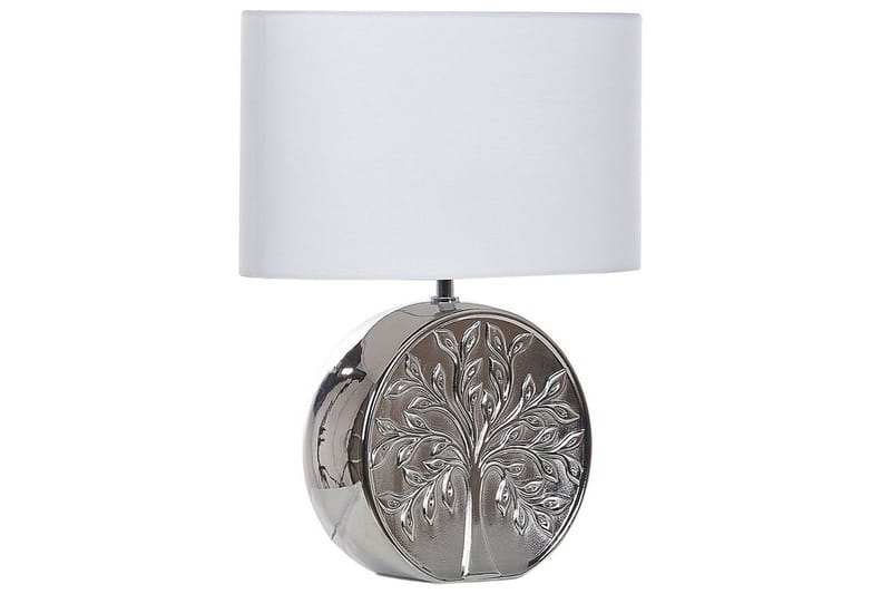 Lenkher Bordslampa 48 cm E27, Silver/Vit