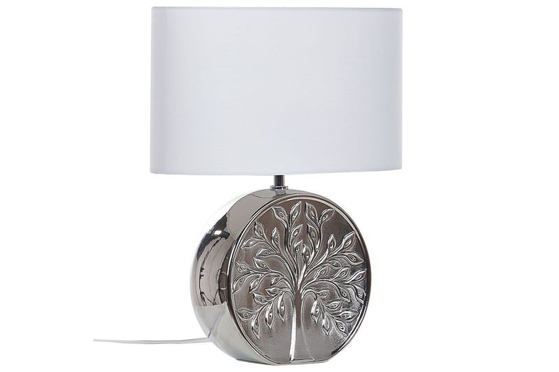 Lenkher Bordslampa 48 cm E27 - Silver/Vit - Belysning - Inomhusbelysning & lampor - Fönsterlampor & fönsterbelysning - Fönsterlampa på fot