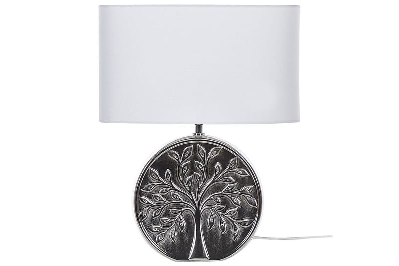 Lenkher Bordslampa 48 cm E27 - Silver/Vit - Belysning - Inomhusbelysning & lampor - Fönsterlampor & fönsterbelysning - Fönsterlampa på fot