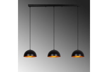 Ljuskrona Brena Svart Tre Uttag - 140 x 30 x 111 cm - Belysning - Inomhusbelysning & lampor - Fönsterlampor & fönsterbelysning - Fönsterlampa hängande