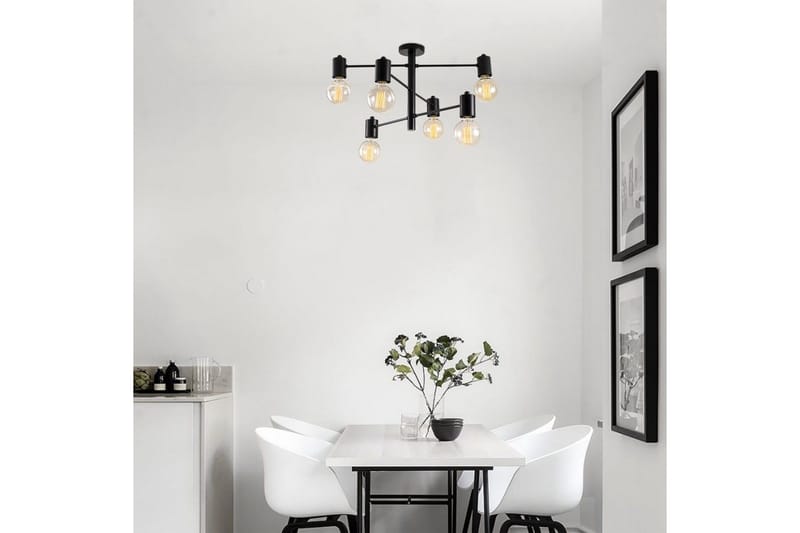 Ljuskrona Hexaia Ner Svart - Svart - Belysning - Inomhusbelysning & lampor - Fönsterlampor & fönsterbelysning - Fönsterlampa hängande