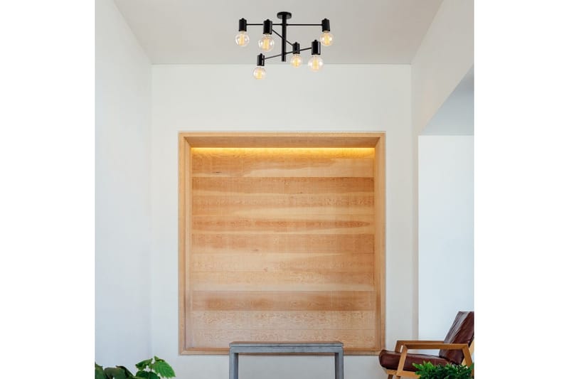 Ljuskrona Hexaia Ner Svart - Svart - Belysning - Inomhusbelysning & lampor - Fönsterlampor & fönsterbelysning - Fönsterlampa hängande