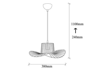 Ljuskrona Majrulato Black - Diameter: 38 cm - Belysning - Inomhusbelysning & lampor - Fönsterlampor & fönsterbelysning - Fönsterlampa hängande