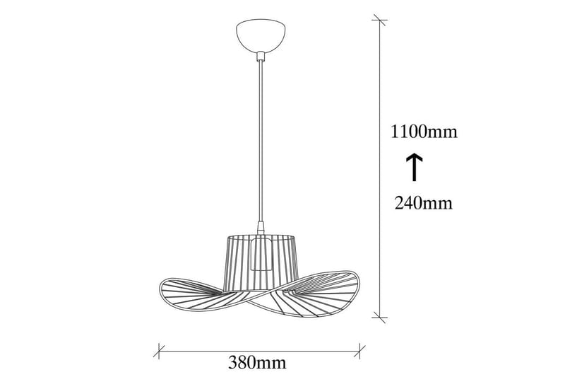 Ljuskrona Majrulato Black - Diameter: 38 cm - Belysning - Inomhusbelysning & lampor - Fönsterlampor & fönsterbelysning - Fönsterlampa hängande