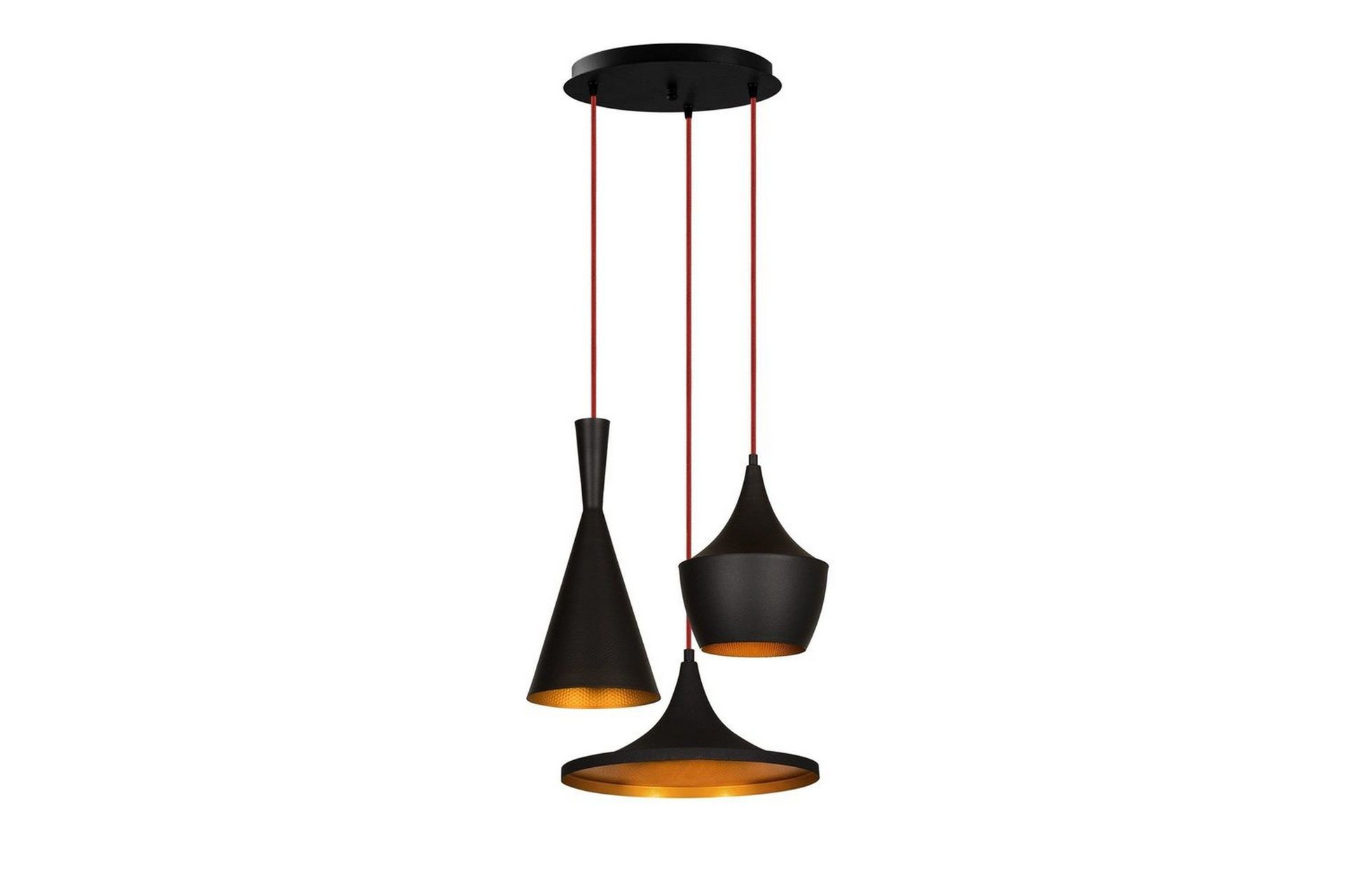 Ljuskrona Mangol Set Svart / Rany - Guld/Svart