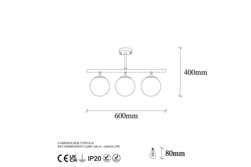 Ljuskrona Sone Vintage Horisontell - Koppar - Belysning - Inomhusbelysning & lampor - Fönsterlampor & fönsterbelysning - Fönsterlampa hängande