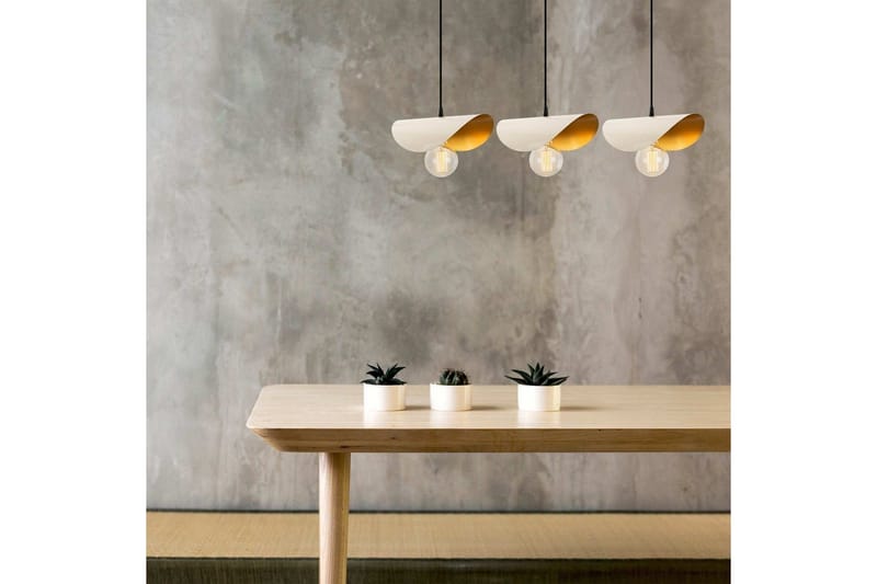 Ljuskrona Sugana Tre Vit / Rany - Guld/Vit - Belysning - Inomhusbelysning & lampor - Fönsterlampor & fönsterbelysning - Fönsterlampa hängande