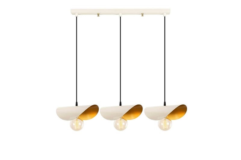 Ljuskrona Sugana Tre Vit / Rany - Guld/Vit - Belysning - Inomhusbelysning & lampor - Fönsterlampor & fönsterbelysning - Fönsterlampa hängande