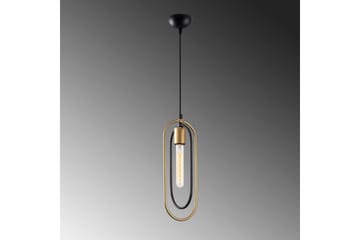 Ljuskrona Pindor Sibgle svart / guld - Guld/Svart - Belysning - Inomhusbelysning & lampor - Fönsterlampor & fönsterbelysning - Fönsterlampa hängande